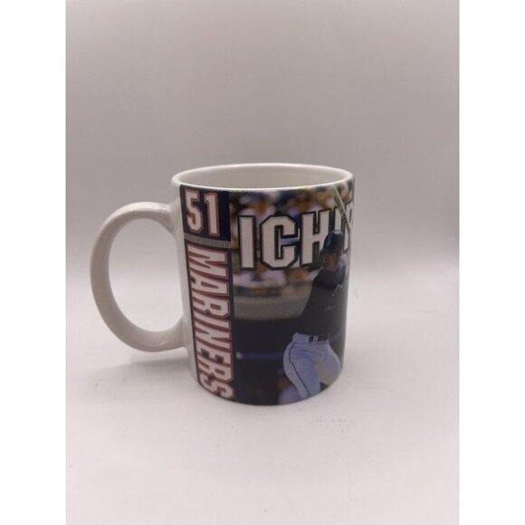 Seattle Mariners MLB coffee mug Ichiro 51 VTG Y2K Player Choice Most Hits Record - Picture 1 of 7